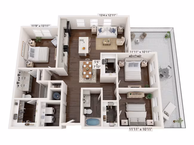 Unit 01332 01332 floor plan
