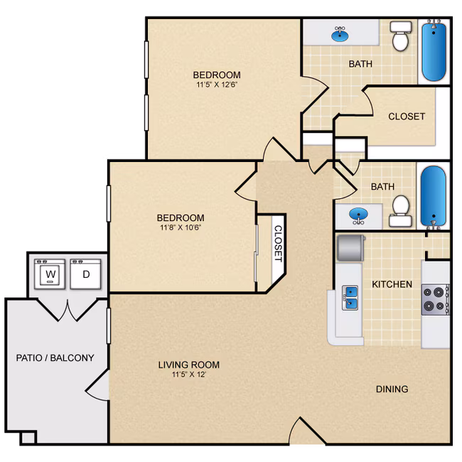 Unit 07306 07306 floor plan