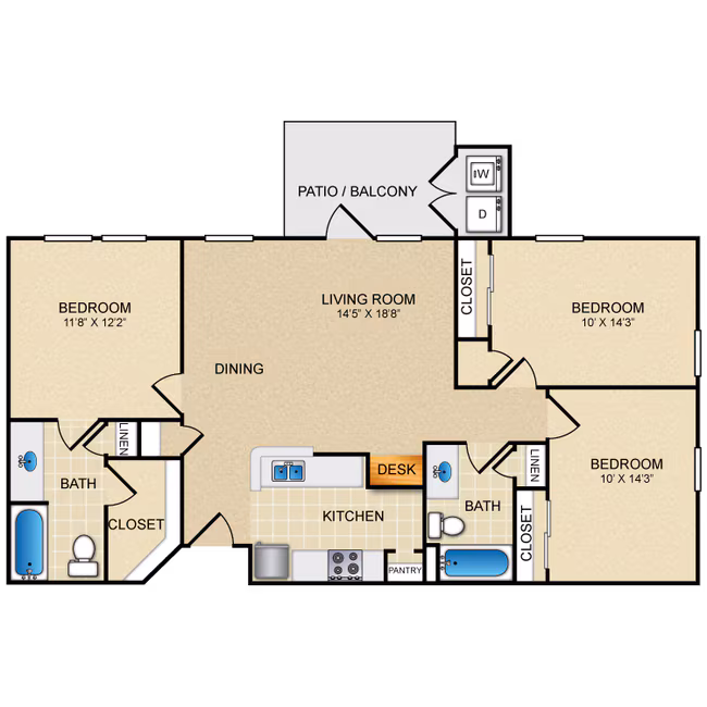 Unit 04201 04201 floor plan