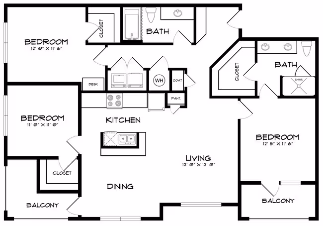 Unit 7306 7306 floor plan