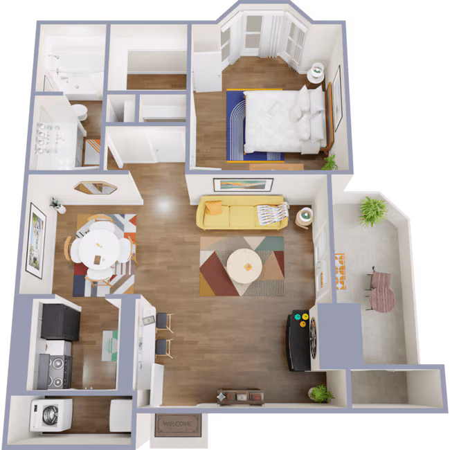 Unit 1107 1406 floor plan