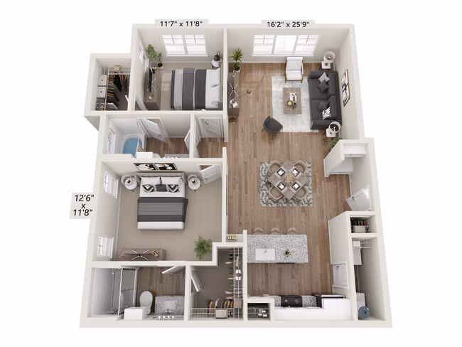 Unit 1307 1307 floor plan