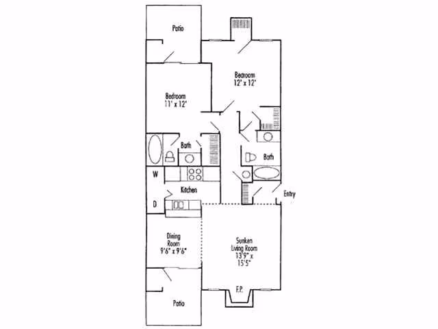Unit 10-1003 11-1107 floor plan