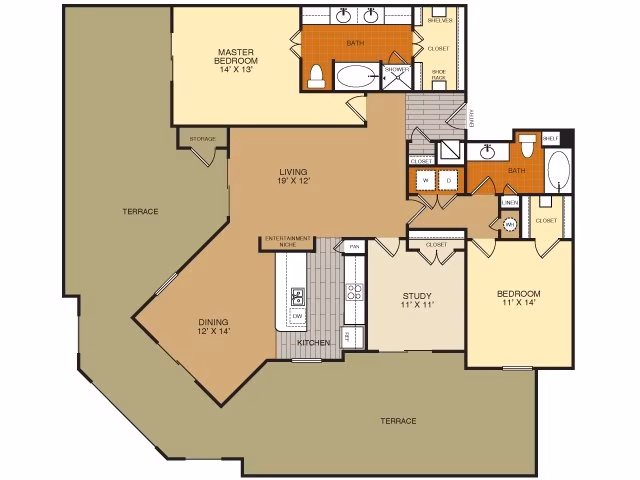 Unit 1439 1439 floor plan