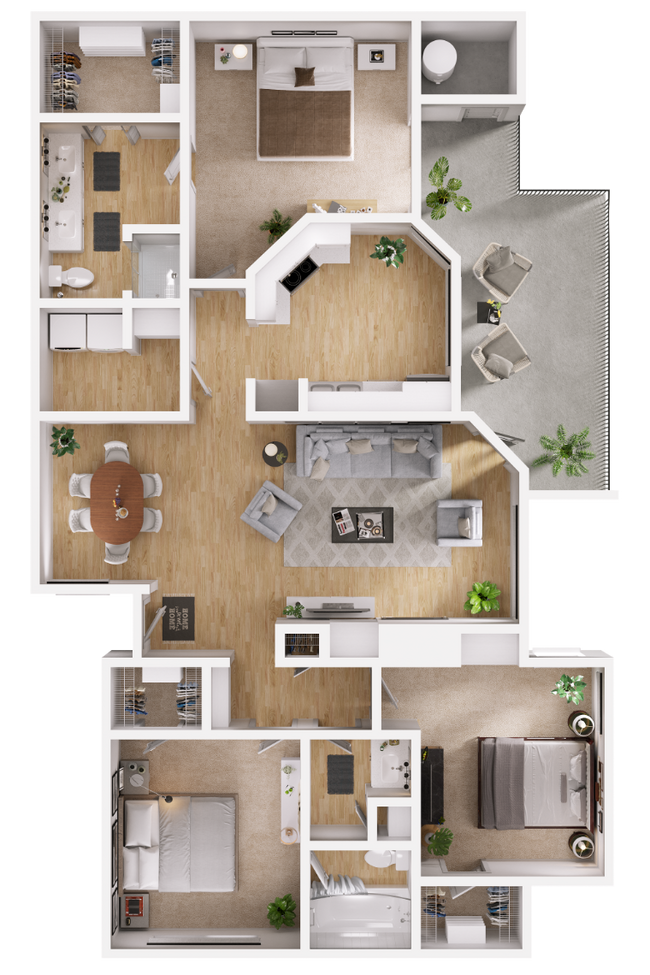 Lantana B1228 floor plan