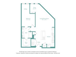 Unit 222 422 floor plan
