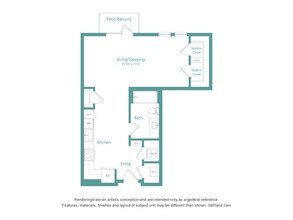 Unit 317 417 floor plan