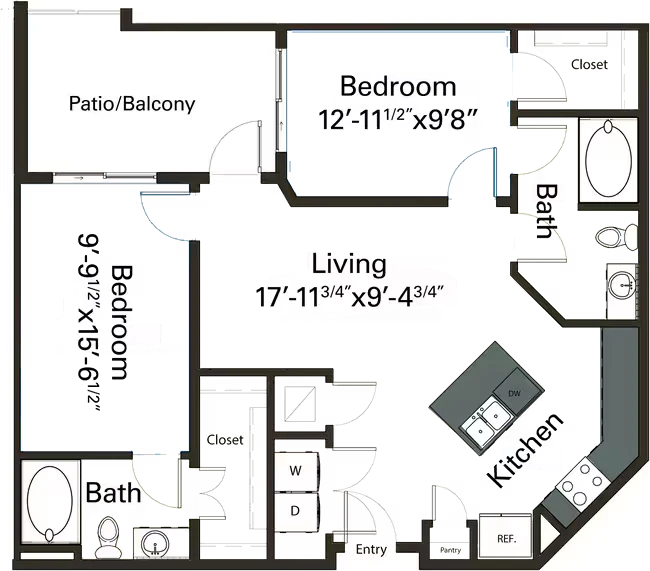 2B 618 floor plan