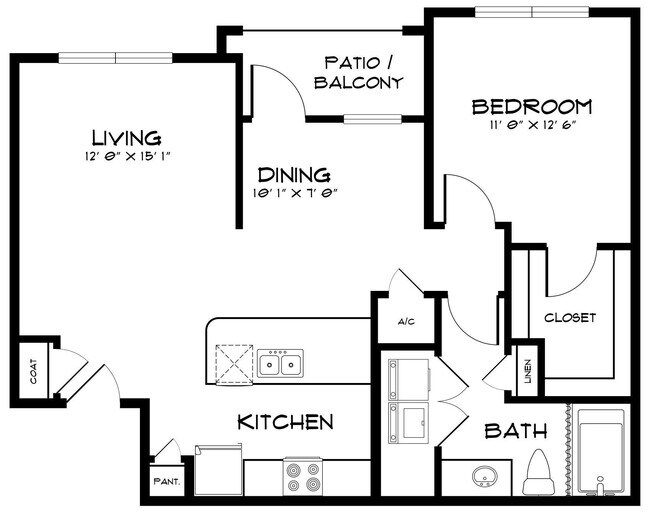 Unit 821 927 floor plan
