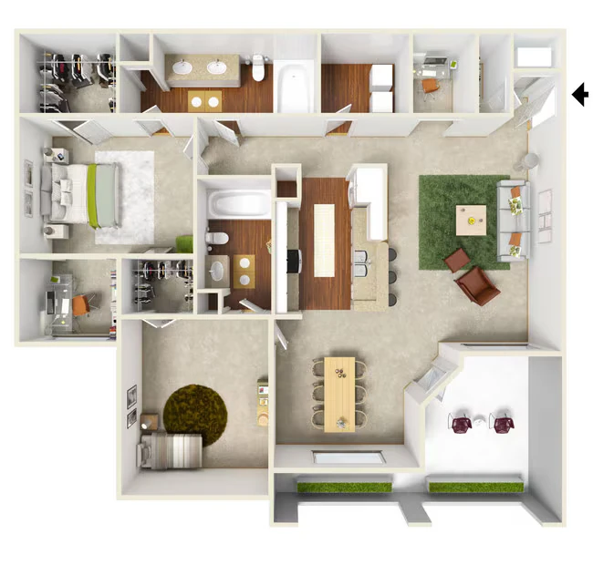 Hidalgo 1437 floor plan