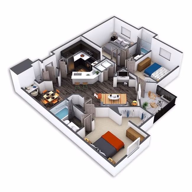 Unit 14210 24201 floor plan