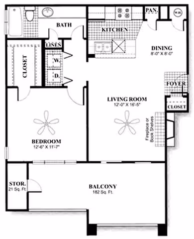 Unit 07-0735 07-0735 floor plan