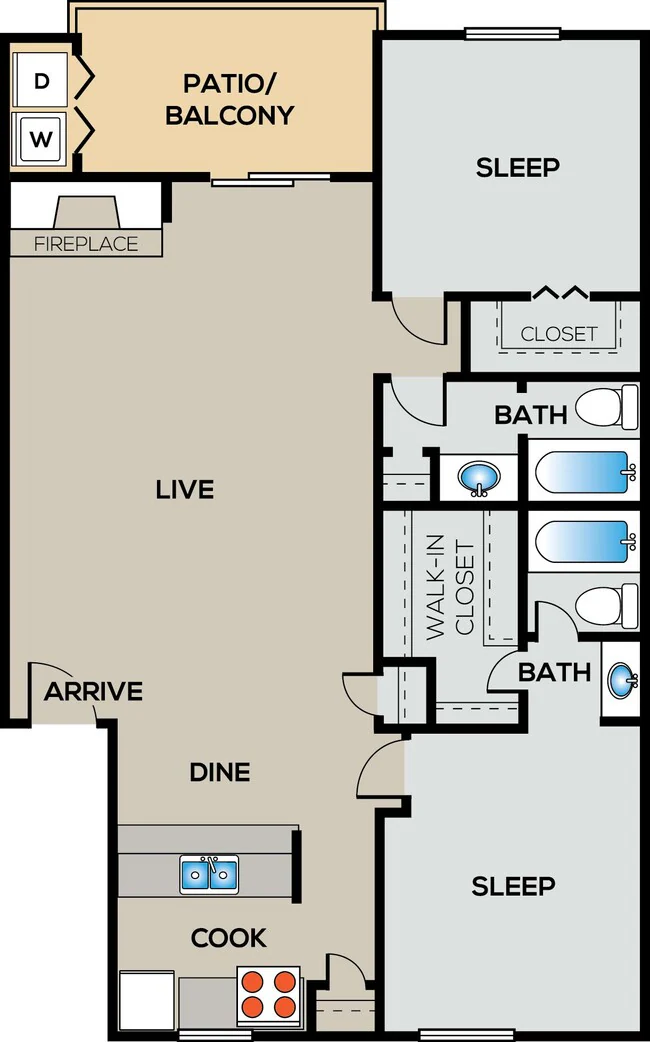 Unit 123 1124 floor plan