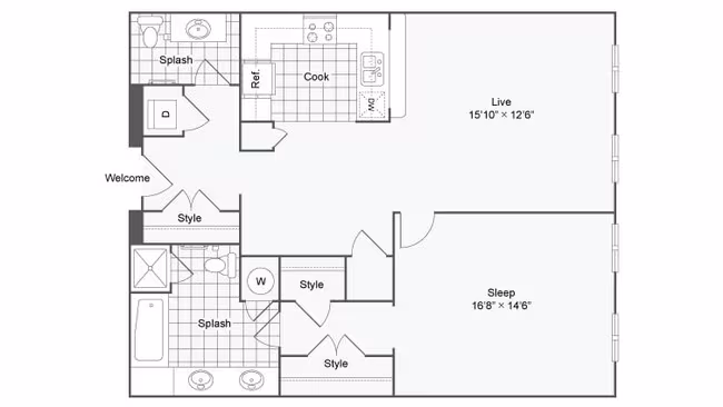 Unit 10307 10307 floor plan