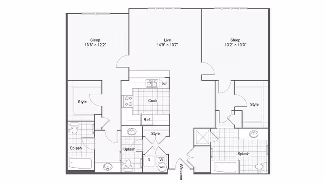 Unit 06505 06514 floor plan