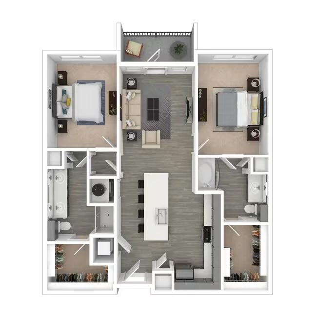 2B 4412 floor plan