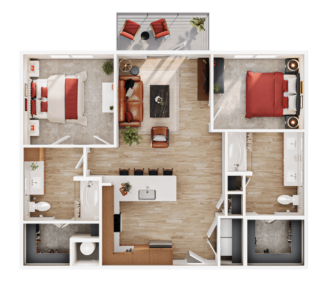 Unit 7112 7410 floor plan