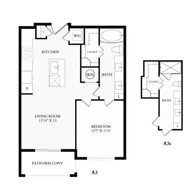Unit 11206 11111 floor plan