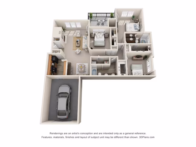 Unit T1332 T1332 floor plan