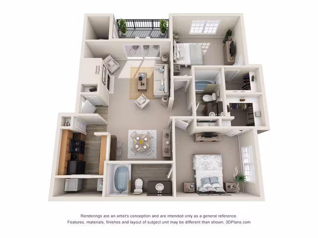 Unit T1618 T1625 floor plan
