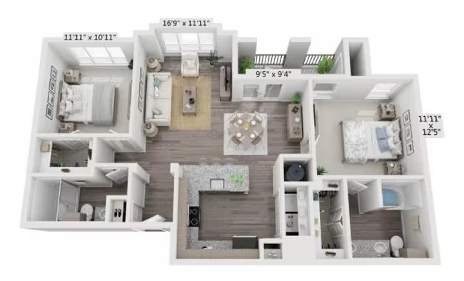 B2 11405 floor plan