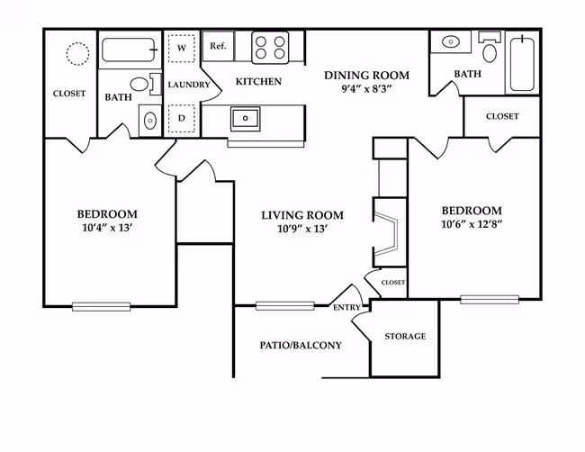 Unit 16-1605 16-1605 floor plan