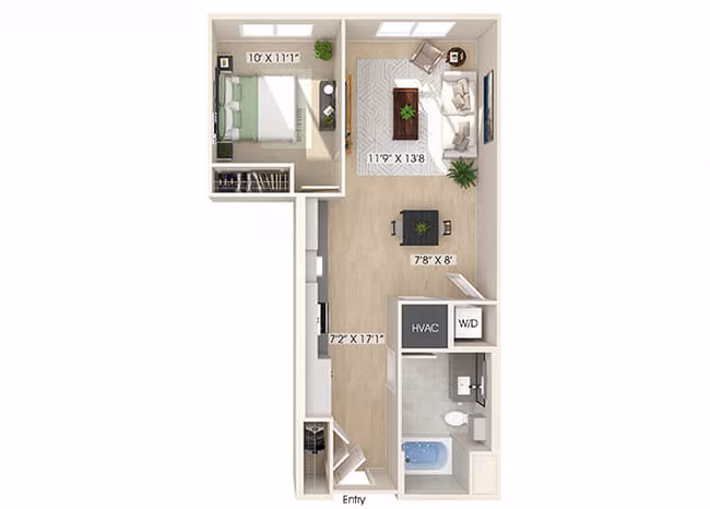 Unit 3178 2127 floor plan
