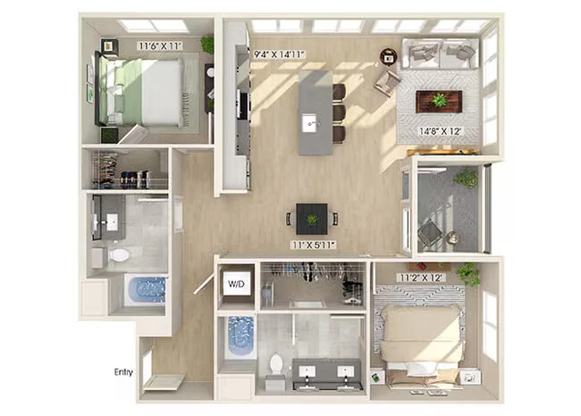 B3 1118 floor plan