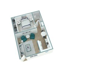 1x1A 35 floor plan