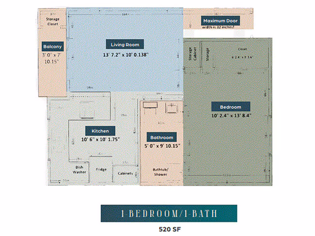 Unit AUCMMQ 208A floor plan