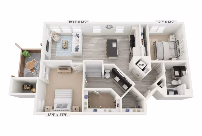 Unit 2-8301 5-5319 floor plan