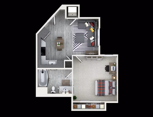 Unit Private Bedroom Private Bedroom floor plan