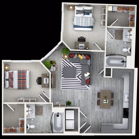 Unit Private Bedroom Private Bedroom floor plan