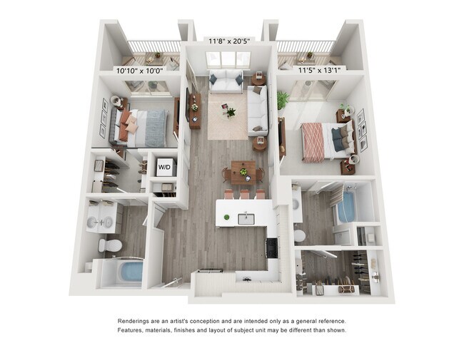 Unit H16-16311 H16-16319 floor plan