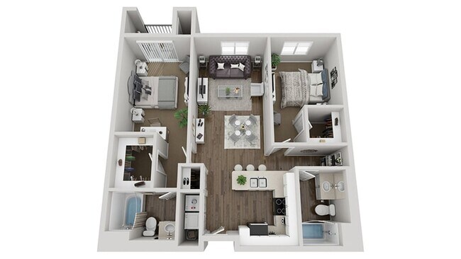 Unit C-203 C-303 floor plan
