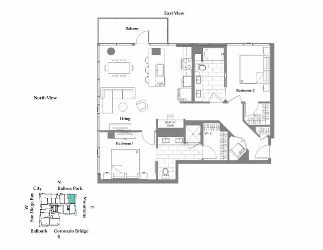 Unit 1708 1708 floor plan