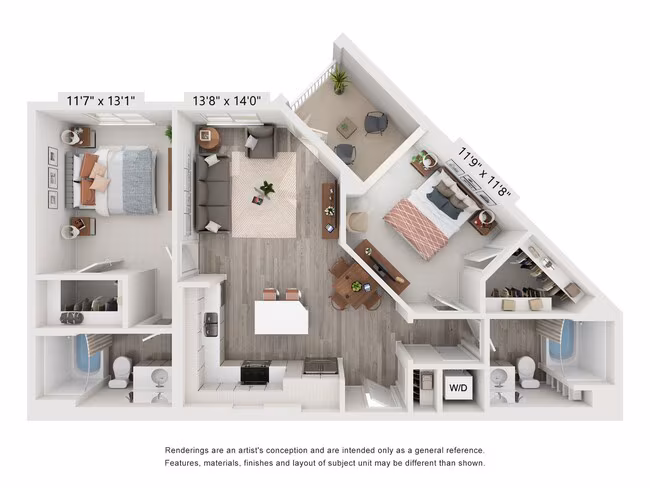 Unit 1445-1227 1445-1227 floor plan
