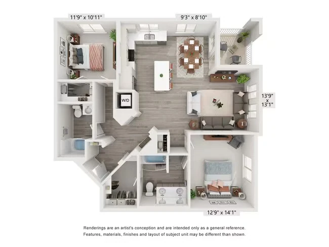 B3 1445-1200 floor plan