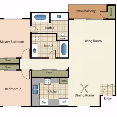 Unit 210 304 floor plan