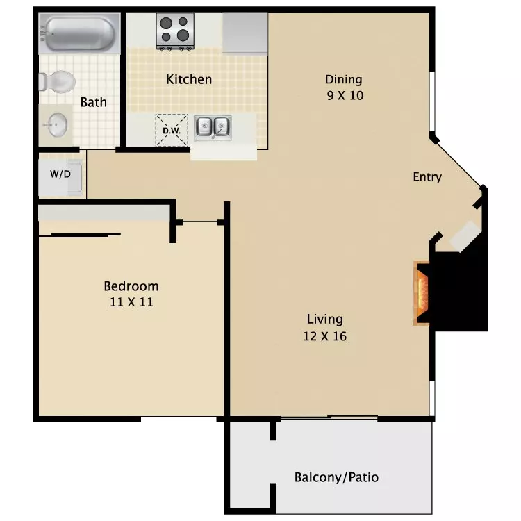 Unit 375-03 375-03 floor plan