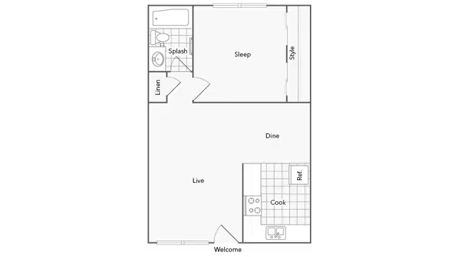 Arbor 54-2W floor plan
