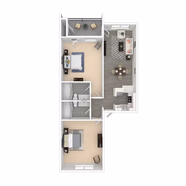 Unit AUCMLW 2 floor plan