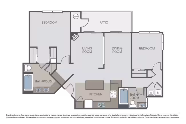 Unit K304 I301 floor plan