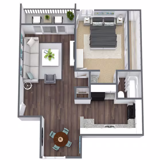 Unit 2996A 2996D floor plan