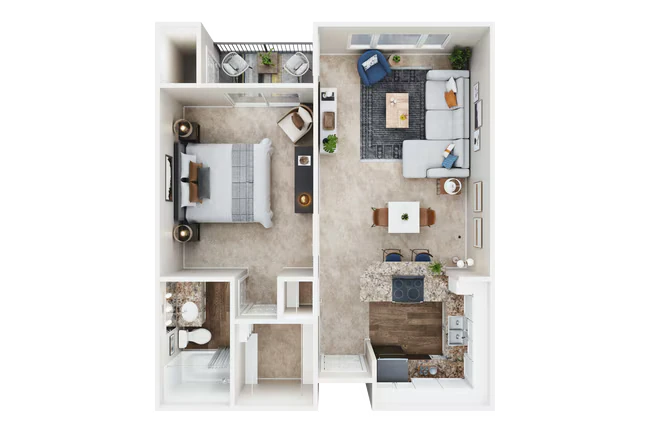 1X1 3328 floor plan