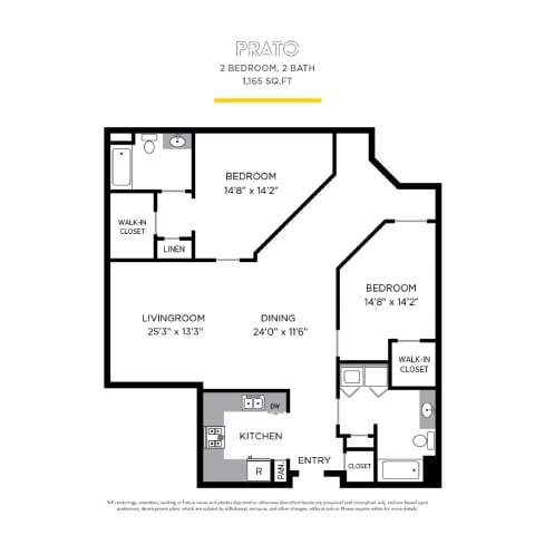 Prato with Mezzanine floor plan