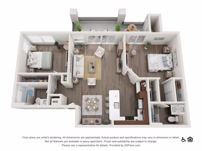 Unit 19P 19P floor plan