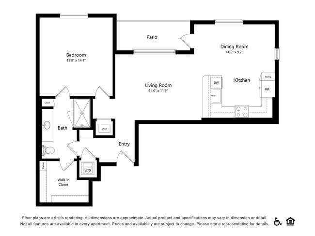1x1L 166 floor plan