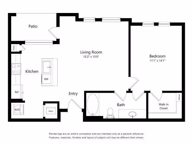 Unit 1102 1102 floor plan