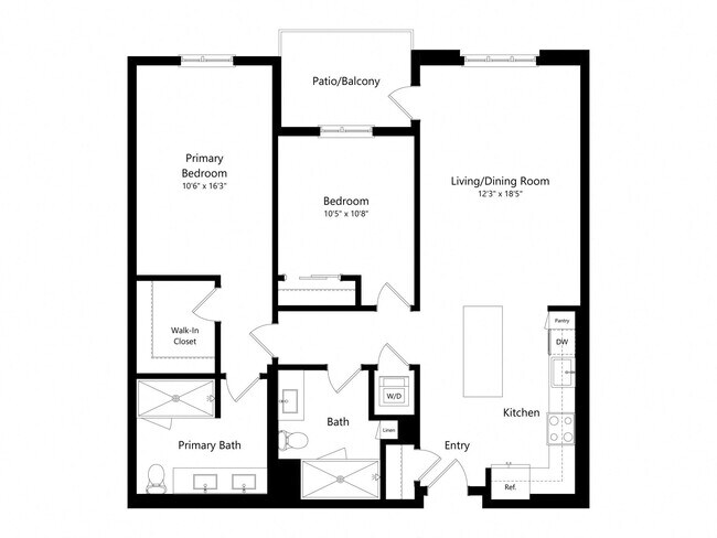 Unit 1010 1010 floor plan